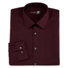 Jf J.ferrar Easy-care Solid Big And Tall Long Sleeve Broadcloth Dots Dress Shirt