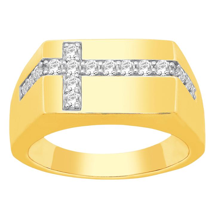 Mens 1/2 Ct. T.w. Round Diamond 10k
