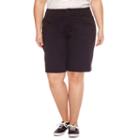 Liz Claiborne Woven Bermuda Shorts-plus