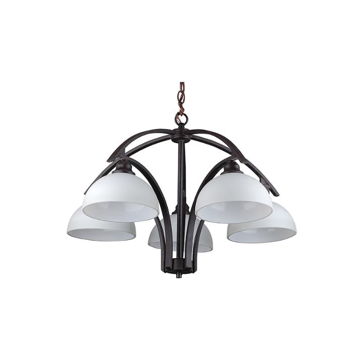 Linda 5-light Bronze Chandelier