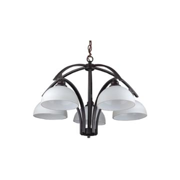 Linda 5-light Bronze Chandelier
