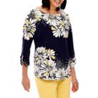 Alfred Dunner Seas The Day Tunic Top