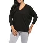 24/7 Comfort Apparel Oversided Dolman T-shirt-womens