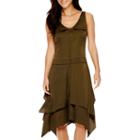 Worthington Sleeveless Asymmetric Hem Dress