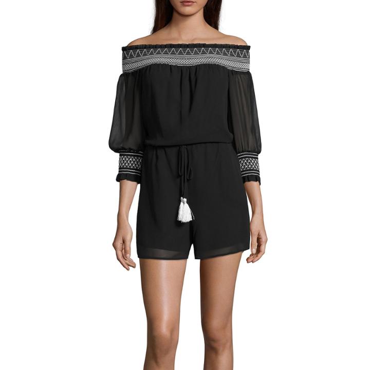 Belle + Sky Off The Shoulder Romper