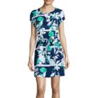 Liz Claiborne Short-sleeve Caftan Dress - Petite