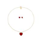 Liz Claiborne 2-pc. Red Jewelry Set