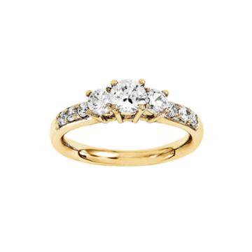 1 3/4 Ct. T.w. Diamond 14k Yellow Gold 3-stone Ring