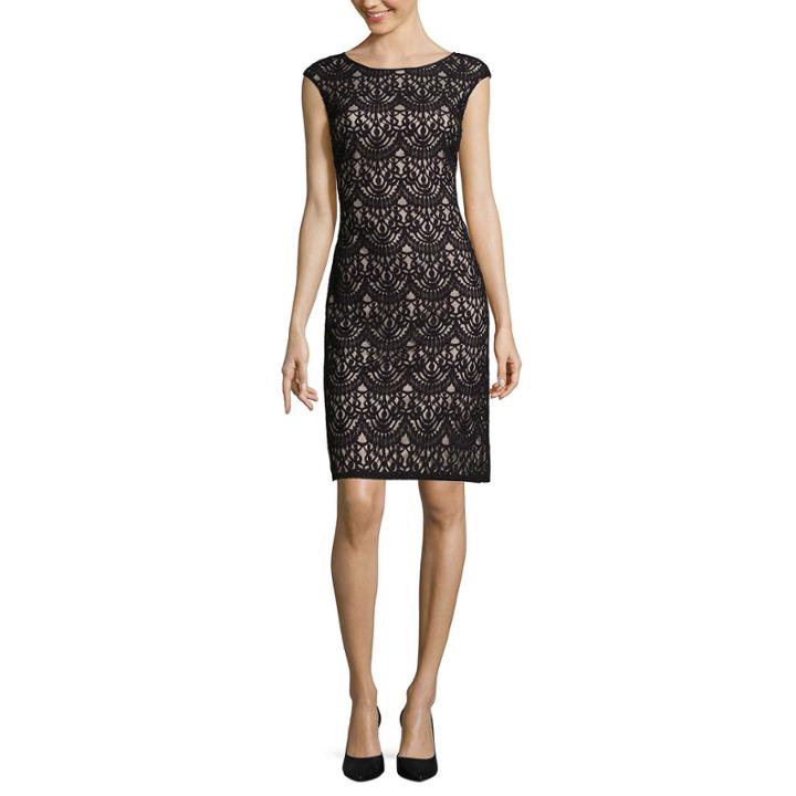 Jessica Howard Cap-sleeve Lace Shift Dress