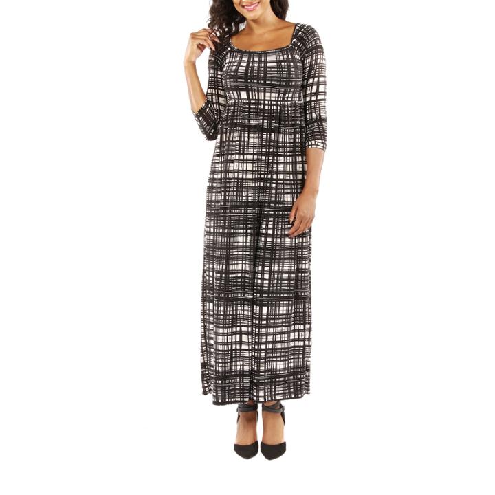 24/7 Comfort Apparel Graceful Glamour Maxi Dress
