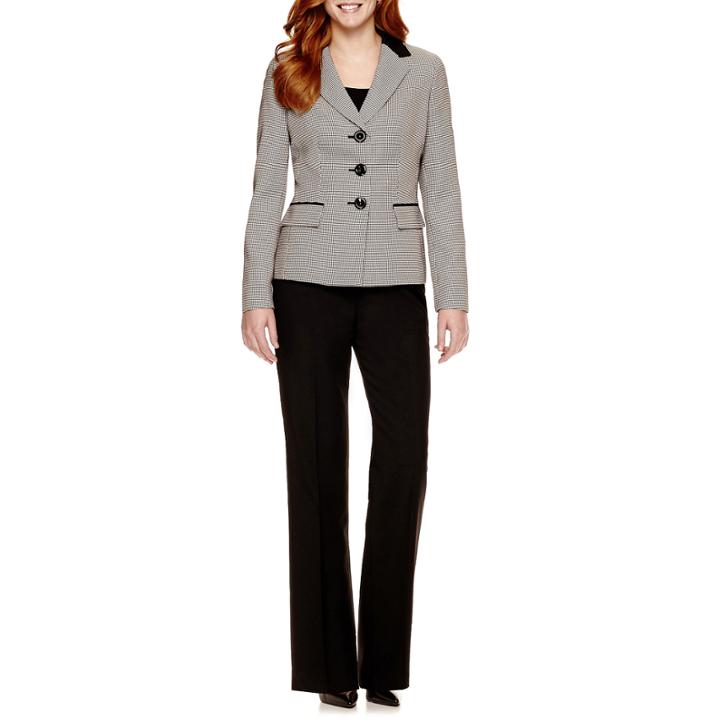 Le Suit Houndstooth Jacket And Pants Set