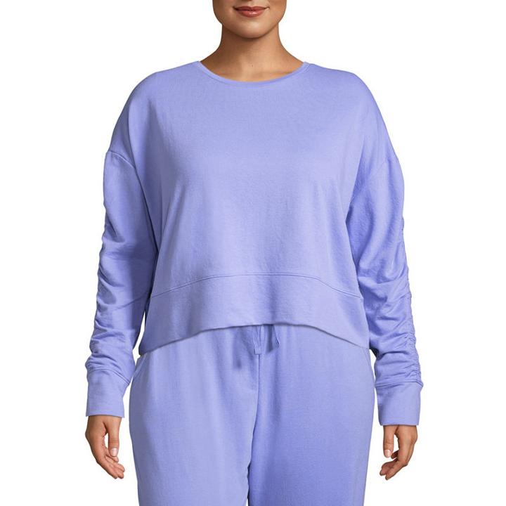 Flirtitude Ruched Sweatshirt - Juniors Plus