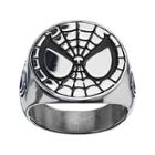Marvel Spiderman Mens Stainless Steel Ring