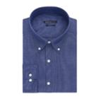 Van Heusen Indigo Blue Chambray Dress Shirt - Slim Fit