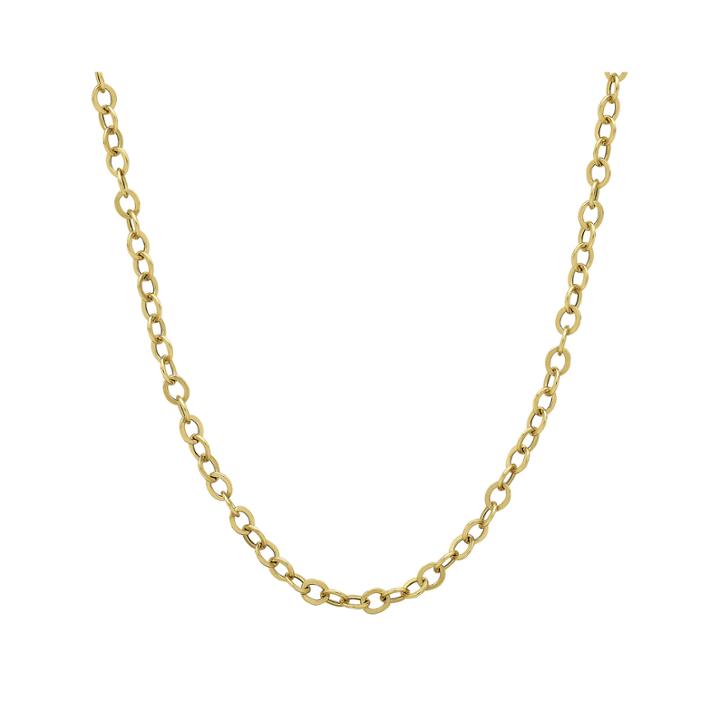 Made In Italy 14k Yellow Gold 20 Hollow Rolo Chain Necklace