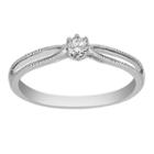 Promise My Love Womens 1/10 Ct. T.w. Round White Diamond Sterling Silver Promise Ring