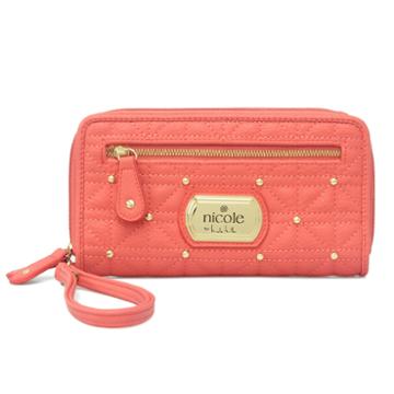Nicole By Nicole Miller Cara Double Zip Zip Around Wallet