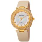 Akribos Xxiv Womens Gold Tone Strap Watch-a-1008yg