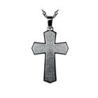 Limited Quantities Mens 1 Ct. T.w. Diamond Stainless Steel Cross Pendant Necklace