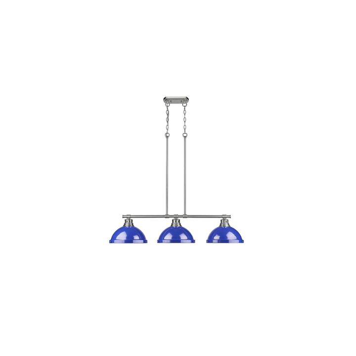 Duncan 3-light Linear Pendant In Pewter