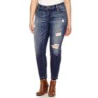 Belle + Sky Distressed Skinny Jeans - Plus