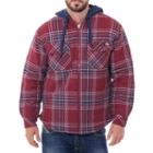 Dickies Long Sleeve Hooded Quilted Flannel Shirt