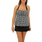 A Shore Fit Casablanca Hearts 2 Piece Supportini Set With Ruffle Skirt