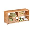 Honey-can-do 10-pair Bamboo Shoe Bench