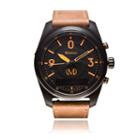 Martian Mens Mvoice Ptl 02 Brown Leather Band Black Dial Smart Watch-mvr03pl031