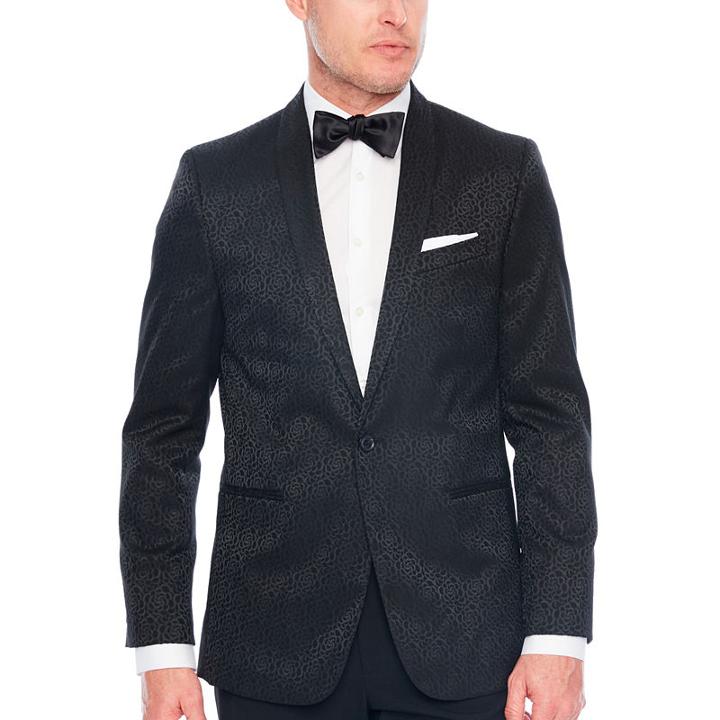 Jf J.ferrar Floral Classic Fit Tuxedo Jacket