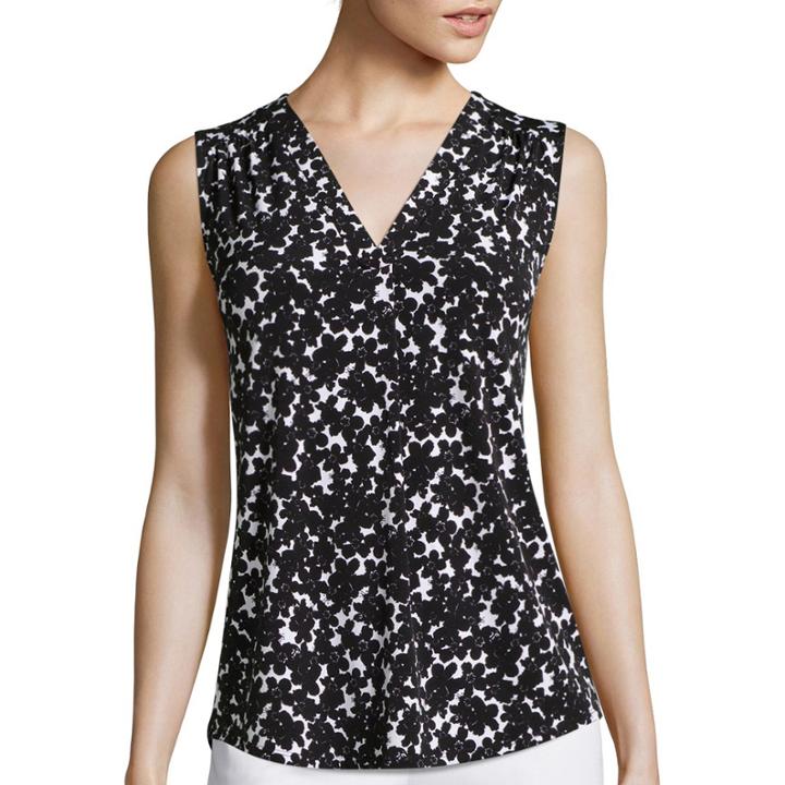 Liz Claiborne Sleeveless Print Tunic