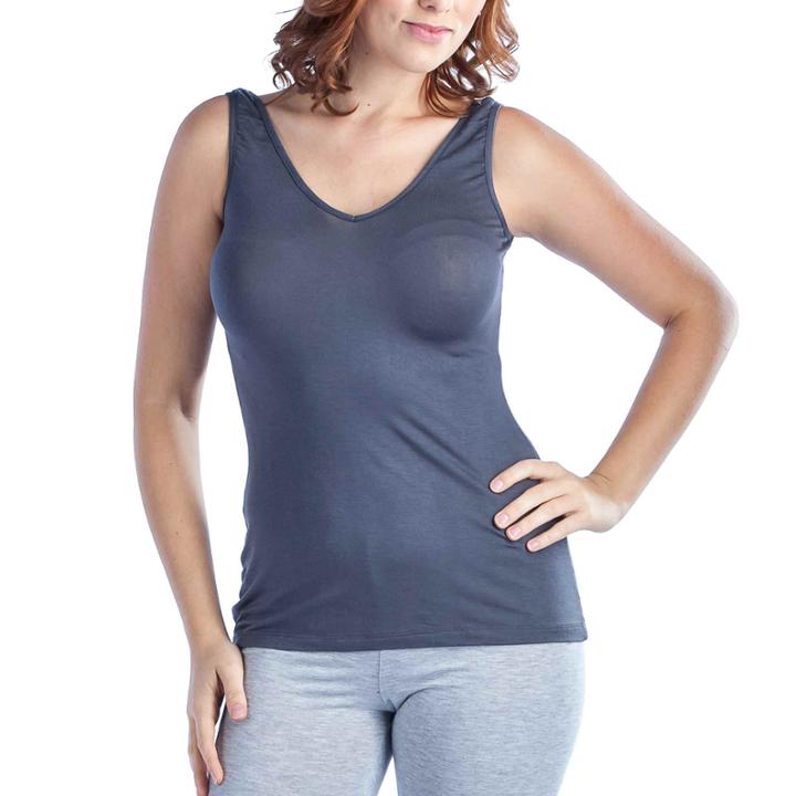 24/7 Comfort Apparel Two-in-one Knit Tank Top