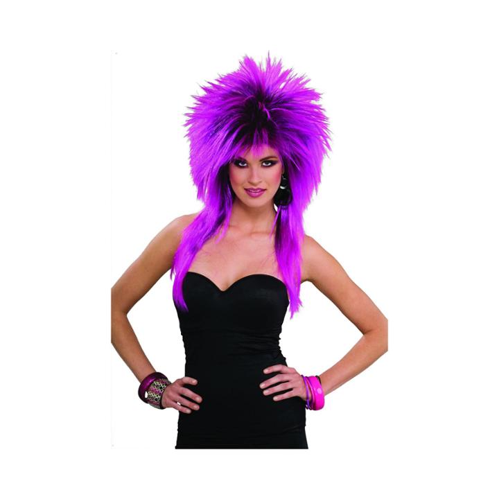 Buyseasons 80s Purple Pizazz Adult Wig Womens Dress Up Accessory