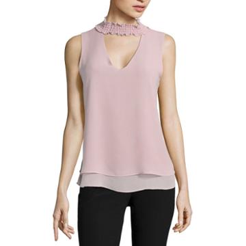 Hollywould Mock Neck Top-juniors
