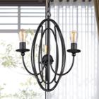 Santona 3-light 18-inch Black Chandelier