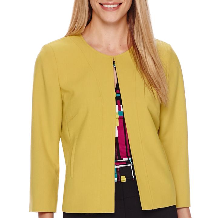 Chelsea Rose 3/4-sleeve Seamed Jacket
