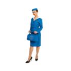 Retro Glam Airline Stewardess Adult Costume