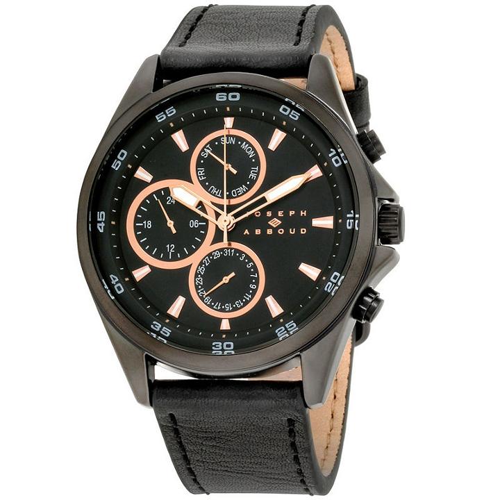 Joseph Abboud Mens Black Strap Watch-ja3207bk648-362