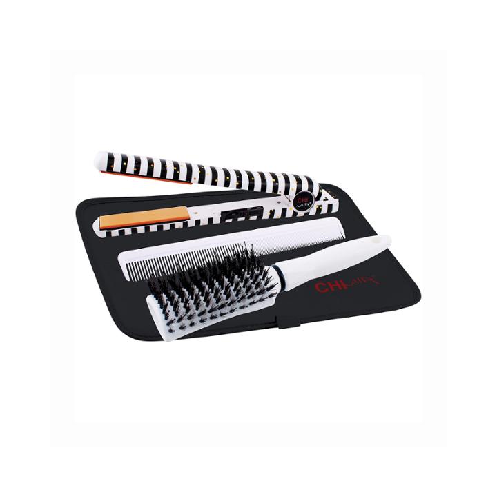 Chi Air Expert 1 Classic Tourmaline Ceramic Stripe Chic Hairstyling Iron