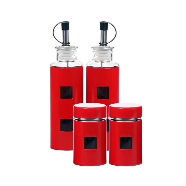 4-pc. Glass Condiment Set