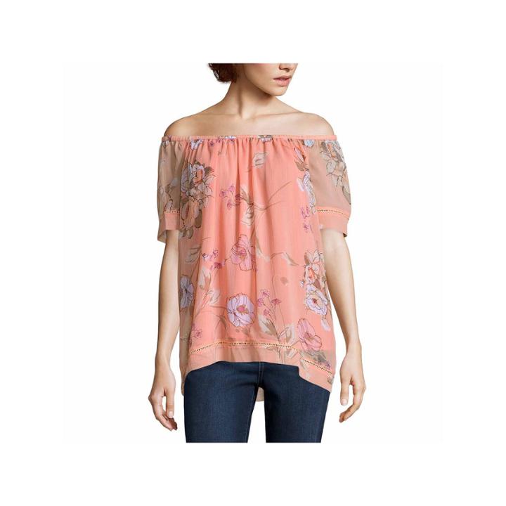 St. John's Bay Off The Shoulder Blouse-talls