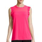 Worthington Short Sleeve Crew Neck Knit Blouse-talls