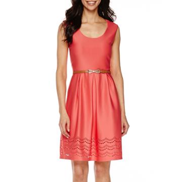 Tiana B. Sleeveless Fit-and-flare Dress