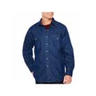 Ely Cattleman Flannel Lined Denim Snap-front Shirt