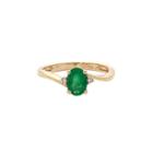 Limited Quantities! Diamond Accent Green Emerald 14k Gold Cocktail Ring