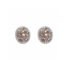 2 1/5 Ct. T.w. Pink Diamond 18k Gold Stud Earrings