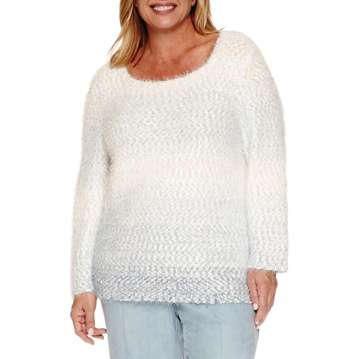 Alfred Dunner 3/4 Sleeve Crew Neck Layered Sweaters-plus