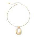 Liz Claiborne Polished Gold-tone Pendant Necklace