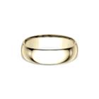 Mens 18k Yellow Gold 7mm Comfort-fit Wedding Band
