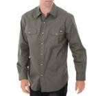 Dickies Long Sleeve Western Twill Snap Front Shirt - Big